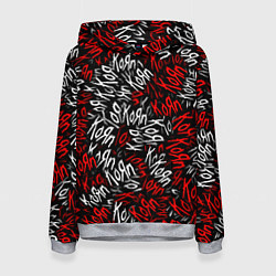 Толстовка-худи женская KoЯn KoЯn KoЯn, цвет: 3D-меланж