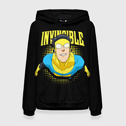 Толстовка-худи женская Invincible, цвет: 3D-черный