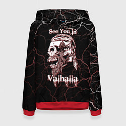 Толстовка-худи женская Ragnarr, цвет: 3D-красный