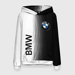 Женская толстовка Black and White BMW