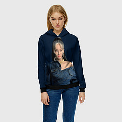 Толстовка-худи женская Jennie jeans, цвет: 3D-черный — фото 2