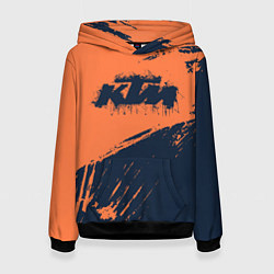 Толстовка-худи женская KTM ГРАНЖ Z, цвет: 3D-черный