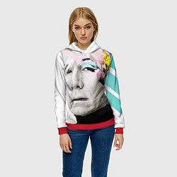 Толстовка-худи женская Энди Уорхол Andy Warhol, цвет: 3D-красный — фото 2