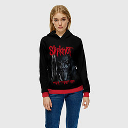 Толстовка-худи женская MICK THOMPSON SLIPKNOT СЛИПКНОТ Z, цвет: 3D-красный — фото 2