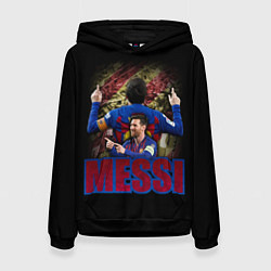 Толстовка-худи женская МЕССИ MESSI, цвет: 3D-черный