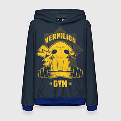 Толстовка-худи женская Vermilion gym, цвет: 3D-синий