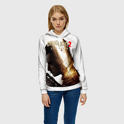 Толстовка-худи женская Dying Light 2 Original, цвет: 3D-белый — фото 2