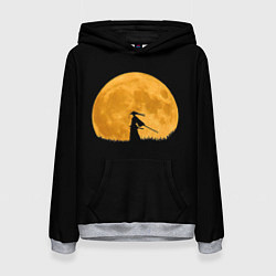 Толстовка-худи женская Путь самурая, цвет: 3D-меланж