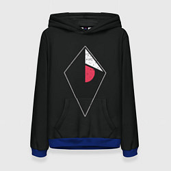 Толстовка-худи женская Атлас, цвет: 3D-синий