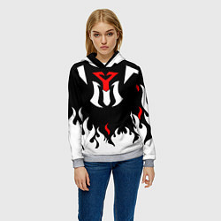 Толстовка-худи женская YOUNG MAGIC Мерч, цвет: 3D-меланж — фото 2