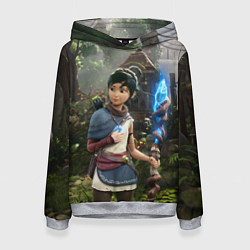 Толстовка-худи женская Кена и Мост Духов, цвет: 3D-меланж