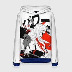 Толстовка-худи женская Power - Человек-бензопила, цвет: 3D-синий