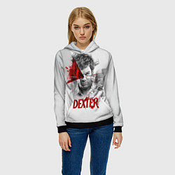 Толстовка-худи женская Dexter Правосудие Декстера, цвет: 3D-черный — фото 2