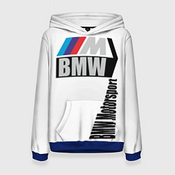Толстовка-худи женская BMW Motorsport, цвет: 3D-синий