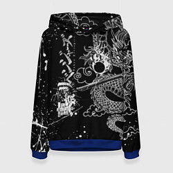 Толстовка-худи женская ТОКИЙСКИЕ МСТИТЕЛИ TOKYO REVENGERS ДРАКОН, цвет: 3D-синий
