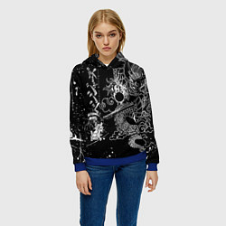 Толстовка-худи женская ТОКИЙСКИЕ МСТИТЕЛИ TOKYO REVENGERS ДРАКОН, цвет: 3D-синий — фото 2