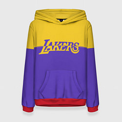 Толстовка-худи женская KobeBryant Los Angeles Lakers,, цвет: 3D-красный