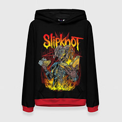 Толстовка-худи женская SLIPKNOT THE GRAY CHAPTER, цвет: 3D-красный