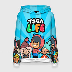 Толстовка-худи женская Toca Life: Friends, цвет: 3D-белый