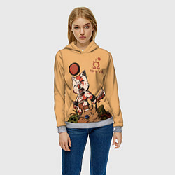 Толстовка-худи женская Mog of War, цвет: 3D-меланж — фото 2