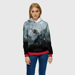Толстовка-худи женская Победа над драконом, цвет: 3D-красный — фото 2