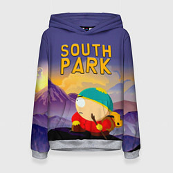 Толстовка-худи женская Эпичный Картман в горах Южный Парк, цвет: 3D-меланж