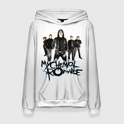 Толстовка-худи женская Участники группы My Chemical Romance, цвет: 3D-белый