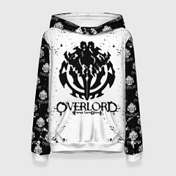 Толстовка-худи женская OVERLORD паттерн, цвет: 3D-белый
