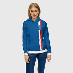 Толстовка-худи женская PSG SPORT STRIPES UNIFORM, цвет: 3D-белый — фото 2