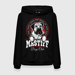 Толстовка-худи женская Мастиф Mastiff, цвет: 3D-черный