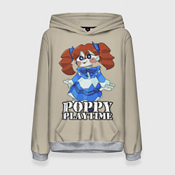 Толстовка-худи женская Poppy Playtime, цвет: 3D-меланж