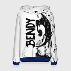 Толстовка-худи женская BENDY - БЕНДИ БРЫЗГИ КРАСКИ, цвет: 3D-синий