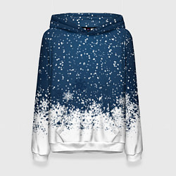 Толстовка-худи женская Snow, цвет: 3D-белый