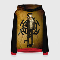 Толстовка-худи женская Трафальгар Ло One Piece c нодати, цвет: 3D-красный