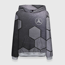 Толстовка-худи женская Mercedes-Benz vanguard pattern, цвет: 3D-меланж