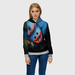 Толстовка-худи женская ХАГИ ВАГИ, Я ТЕБЯ ПОЙМАЛ, цвет: 3D-меланж — фото 2