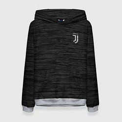 Толстовка-худи женская Juventus Asphalt theme, цвет: 3D-меланж