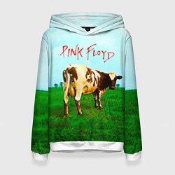 Толстовка-худи женская Atom Heart Mother - Pink Floyd, цвет: 3D-белый