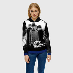 Толстовка-худи женская Группа Arctic monkeys, цвет: 3D-синий — фото 2