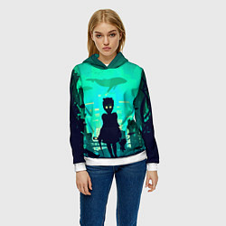 Толстовка-худи женская Сестричка из Рапчера, цвет: 3D-белый — фото 2