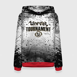 Толстовка-худи женская Unreal Tournament Нереальный Турнир, цвет: 3D-красный