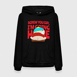 Толстовка-худи женская Южный парк Эрик Картман South Park, цвет: 3D-черный