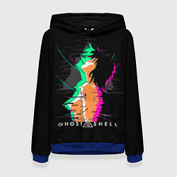 Толстовка-худи женская Мотоко Кусанаги - Призрак в доспехах, цвет: 3D-синий
