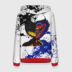 Толстовка-худи женская BENDY AND THE INK MACHINE POPPY PLAYTIME, цвет: 3D-красный