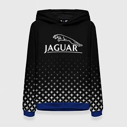 Толстовка-худи женская Jaguar, Ягуар Здезды, цвет: 3D-синий