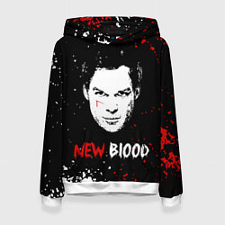 Толстовка-худи женская Декстер Новая Кровь Dexter New Blood, цвет: 3D-белый