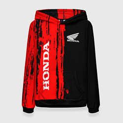 Толстовка-худи женская Honda марка авто, цвет: 3D-черный