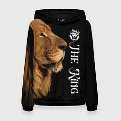 Толстовка-худи женская ЛЕВ КОРОЛЬ LION KING, цвет: 3D-черный