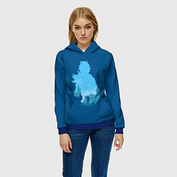 Толстовка-худи женская Капитан Мондштада Кэйа, цвет: 3D-синий — фото 2
