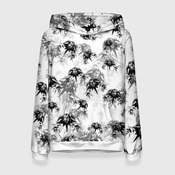 Толстовка-худи женская Король и шут Лого Паттерн, цвет: 3D-белый